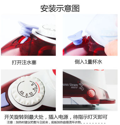 Erleben Sie ein reibungsloses Bügeln überall mit LM-688 Travel Steam Iron 800W Electric